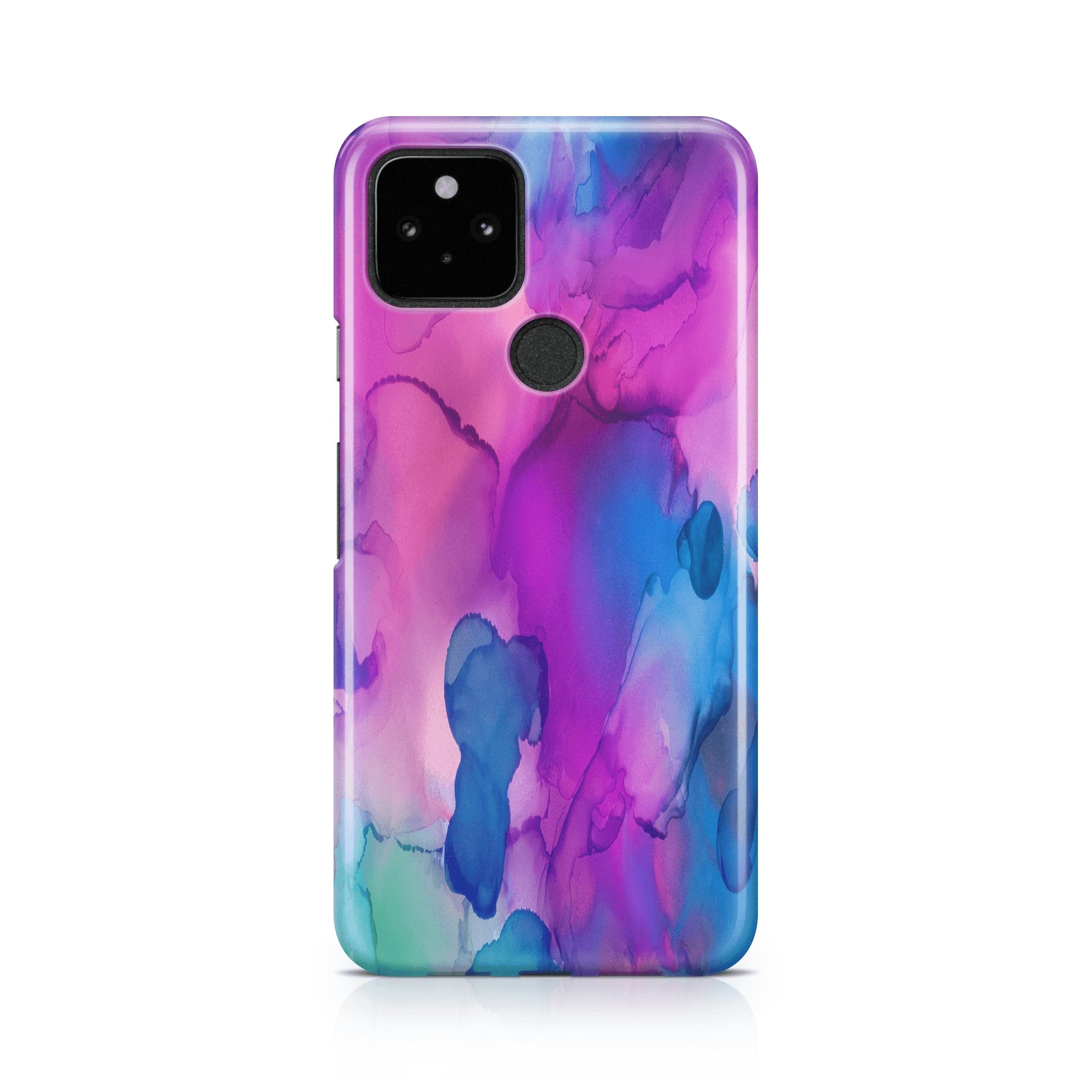 Pink & Blue InkDeco - Google phone case designs by CaseSwagger