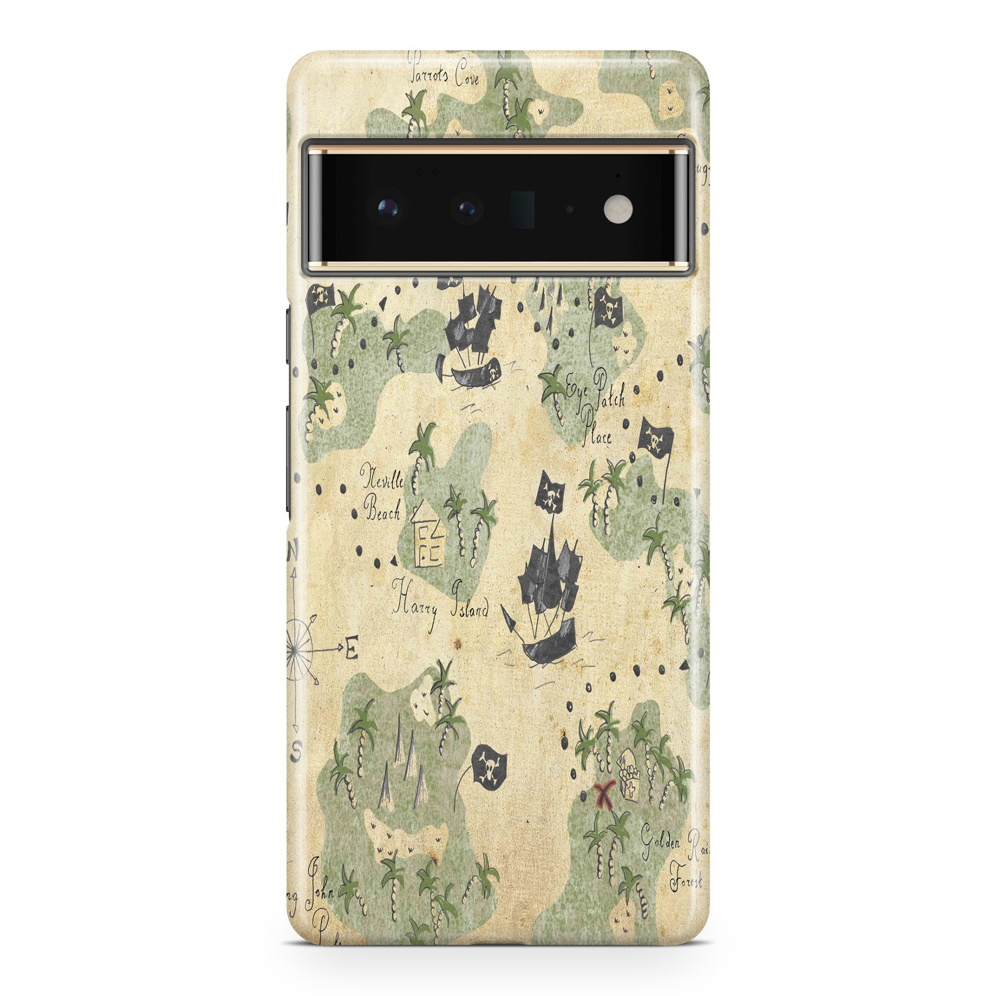 Pirate Map - Google phone case designs by CaseSwagger