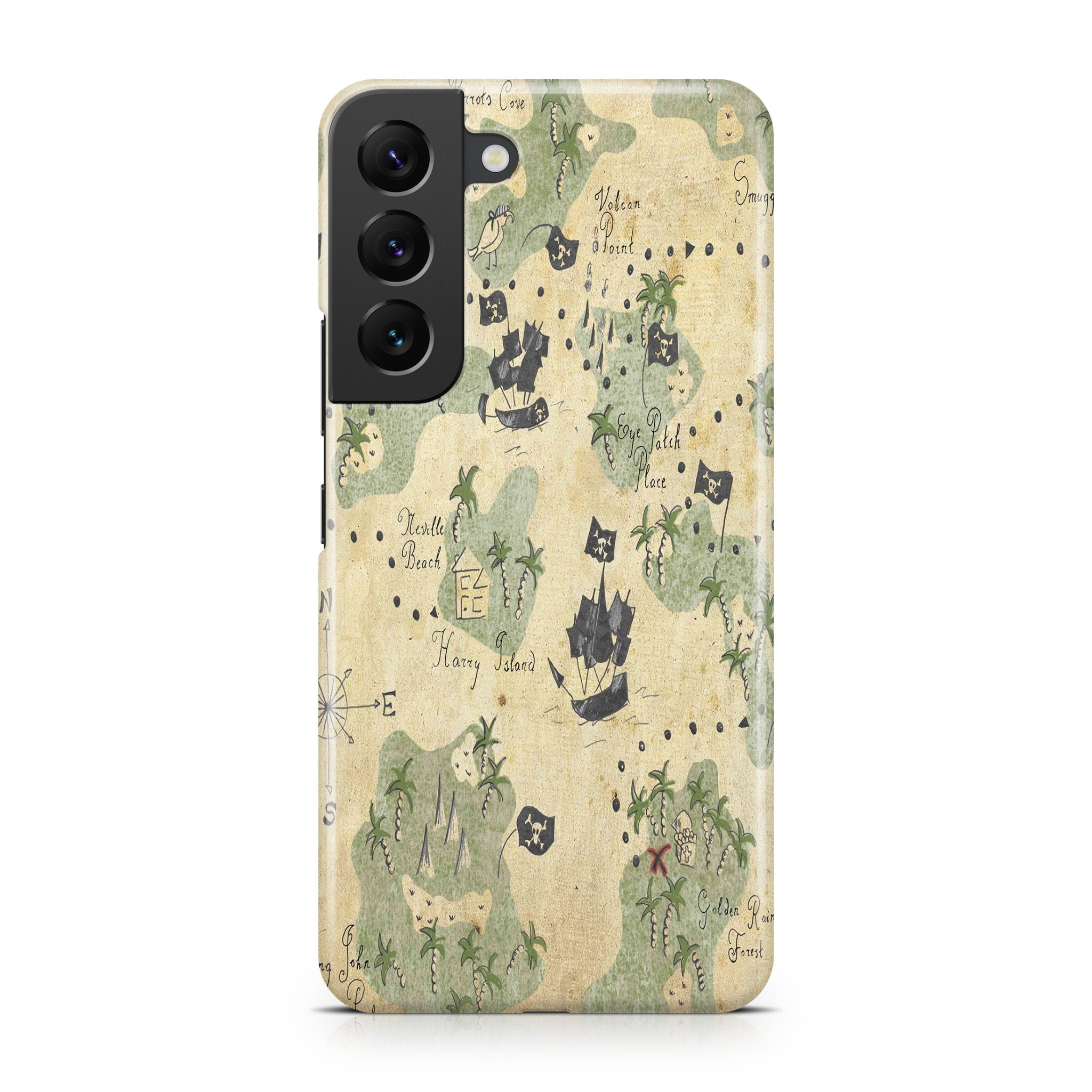 Pirate Map - Samsung phone case designs by CaseSwagger