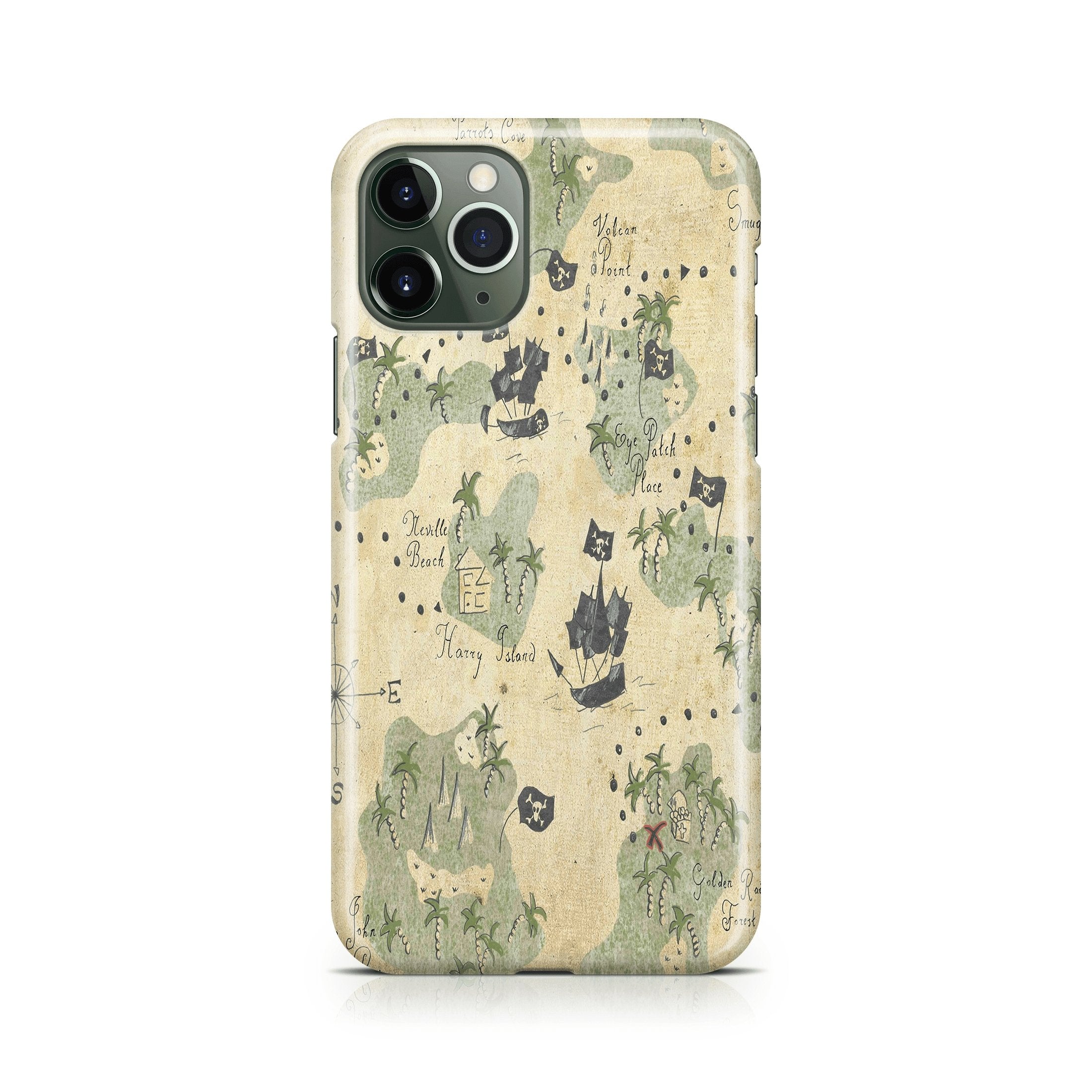 Pirate Map - iPhone phone case designs by CaseSwagger