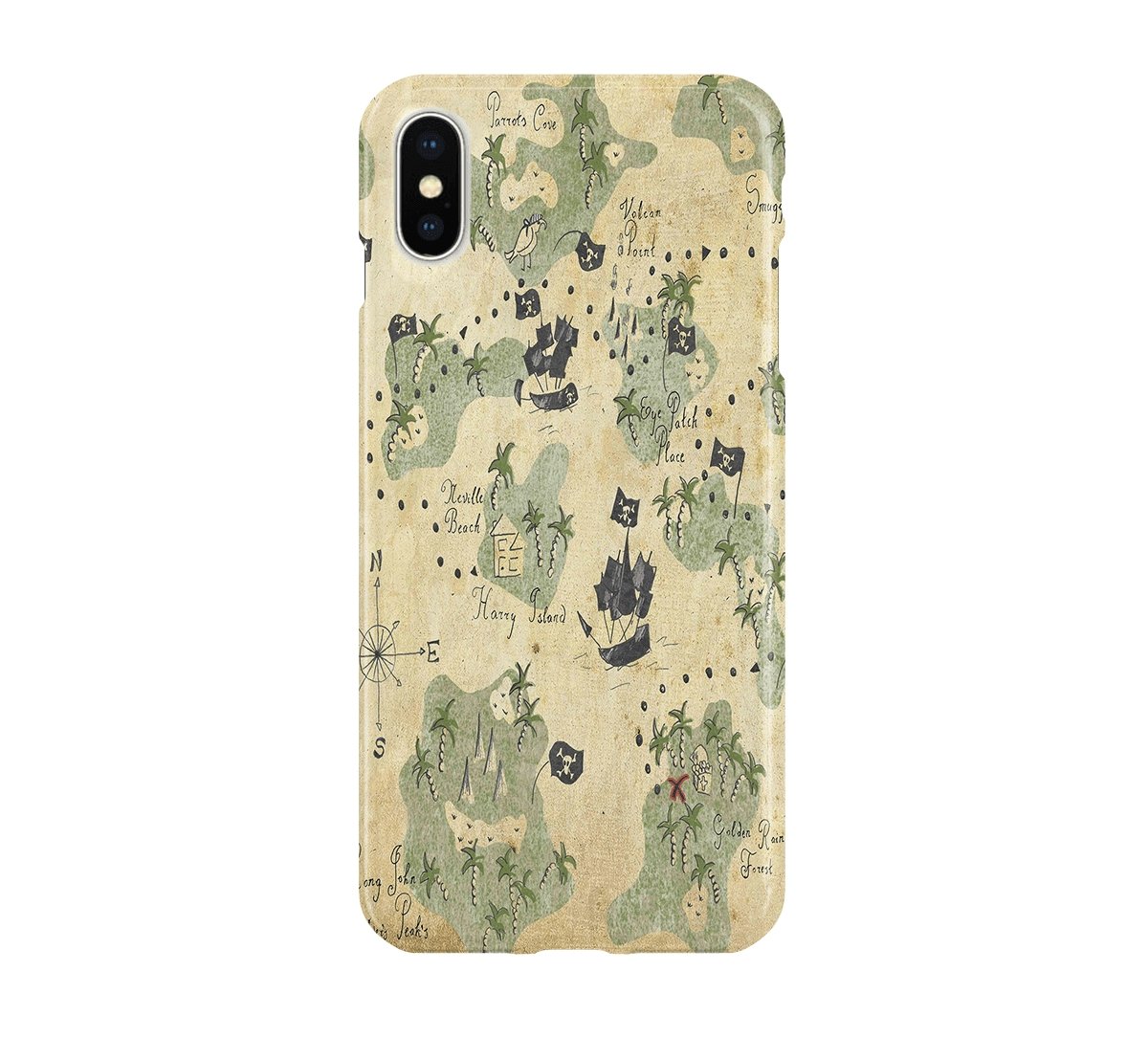 Pirate Map - iPhone phone case designs by CaseSwagger