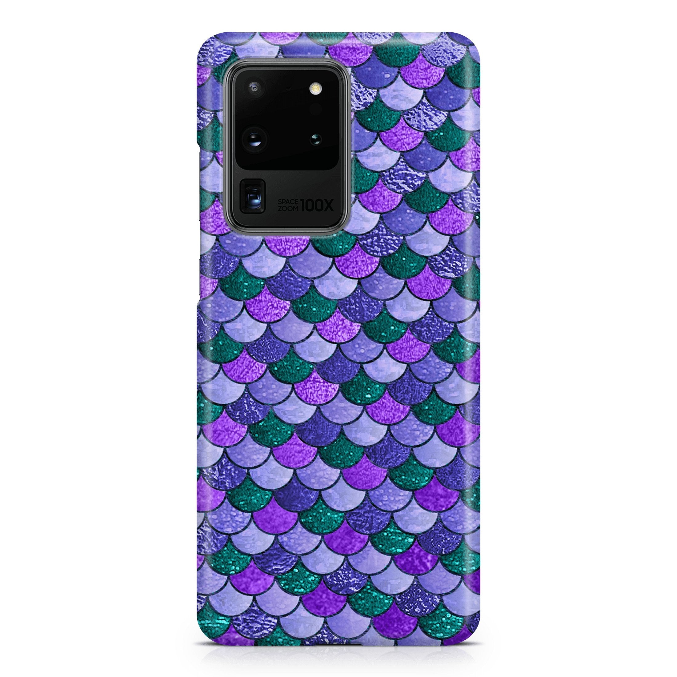 Purple Mermaid Scale - Samsung phone case designs by CaseSwagger