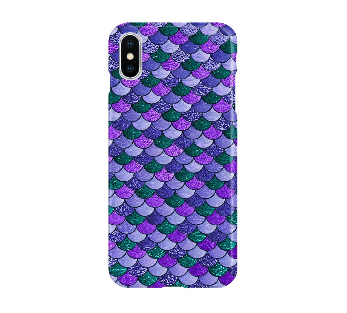 Purple Mermaid Scale - iPhone phone case designs by CaseSwagger