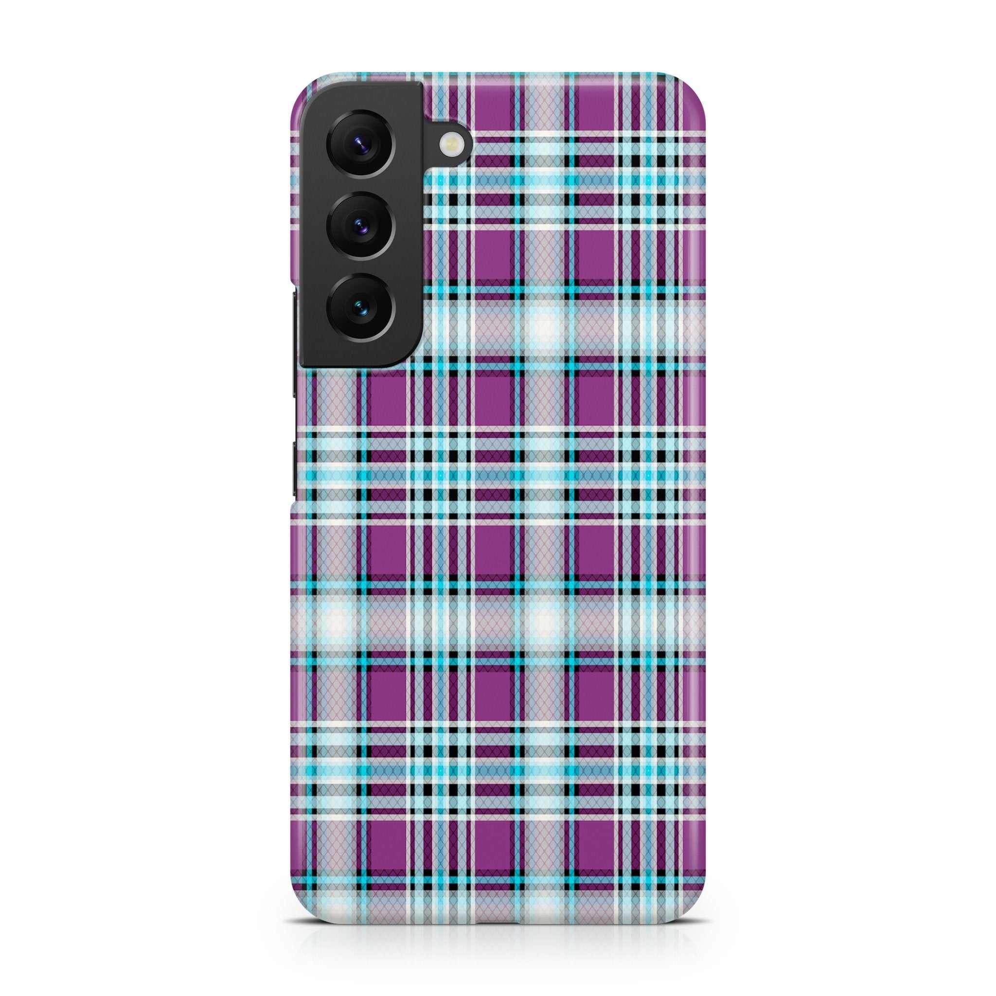 Purple Plaid Tartan - Samsung phone case designs by CaseSwagger