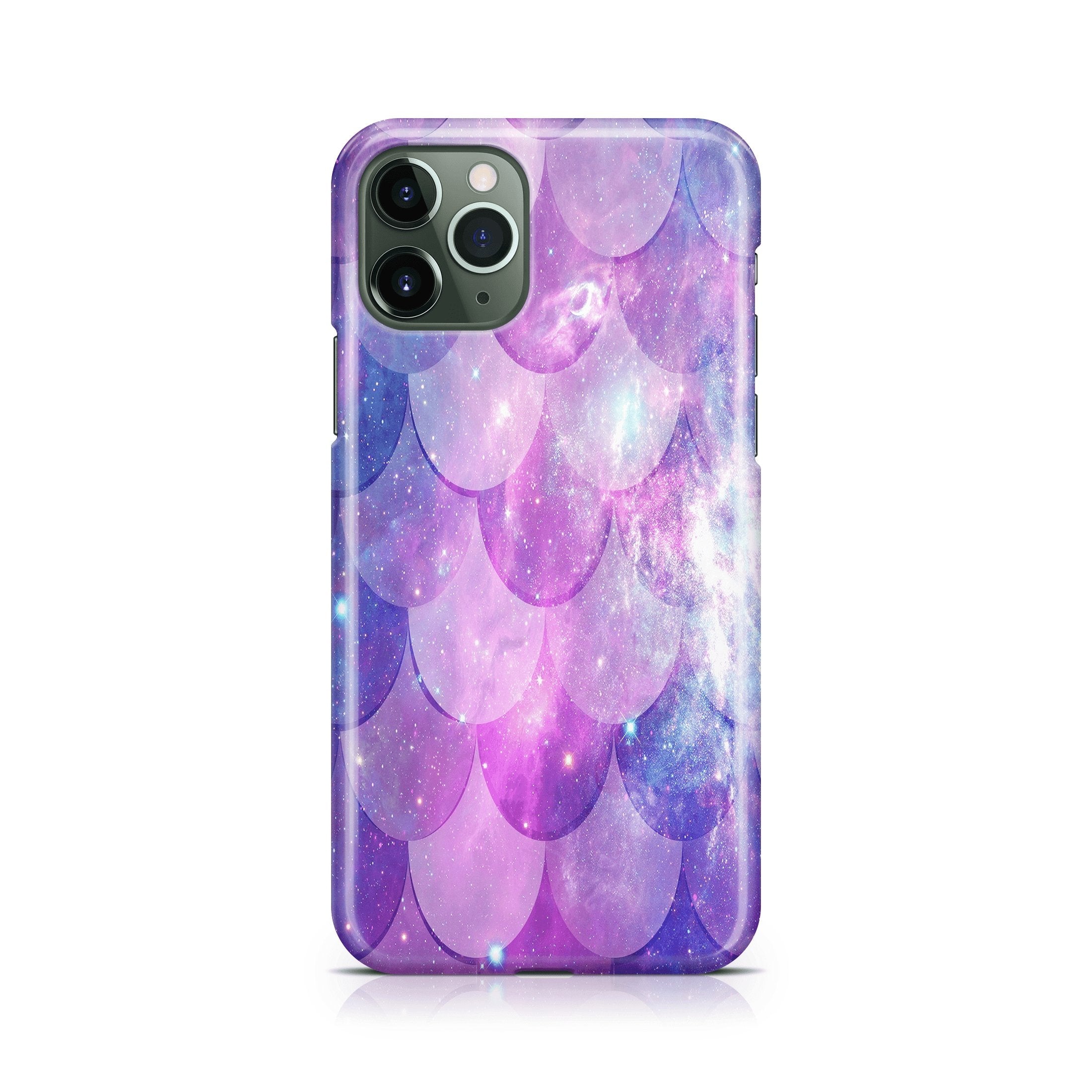 Purple Space Mermaid Scale - iPhone phone case designs by CaseSwagger