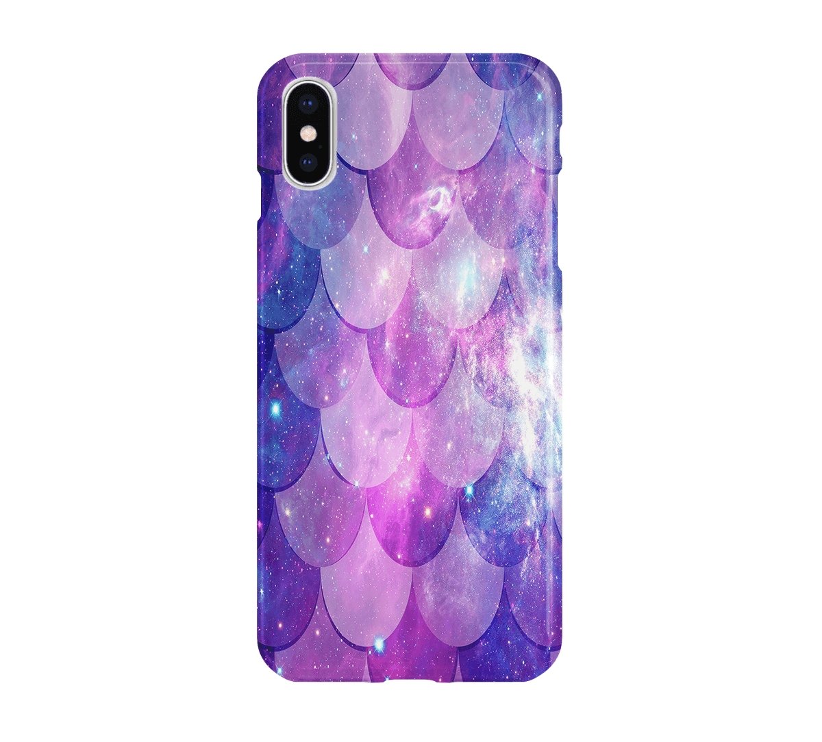 Purple Space Mermaid Scale - iPhone phone case designs by CaseSwagger