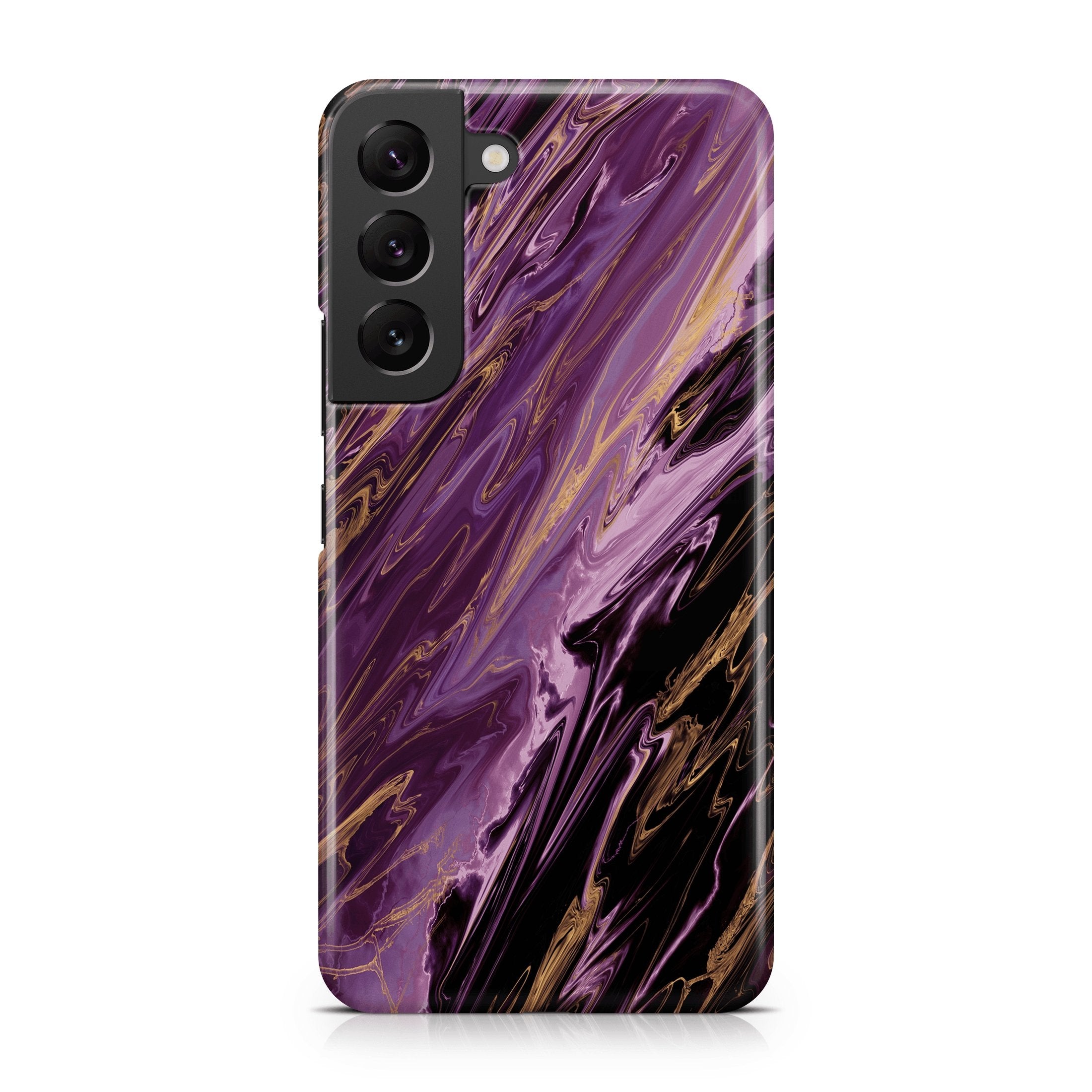 Purple Swirl Agate - Samsung phone case designs by CaseSwagger