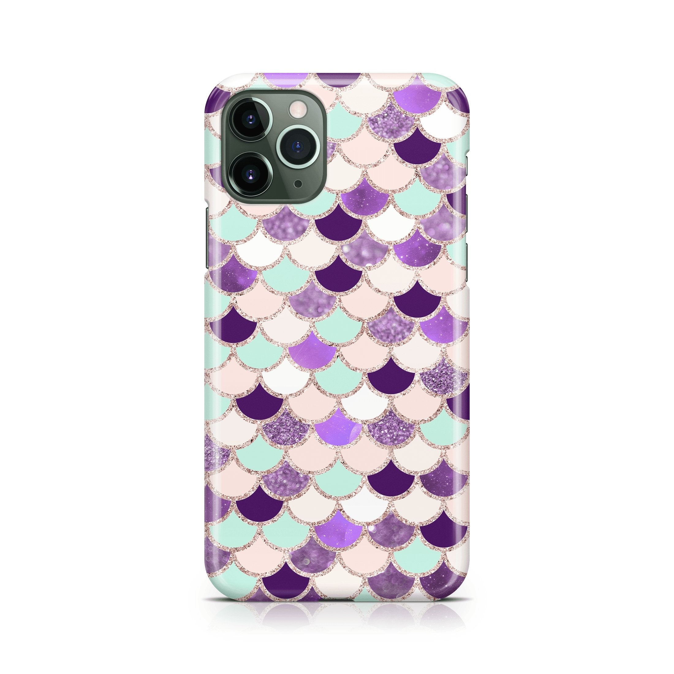 Purple & Pink Mermaid Scale - iPhone phone case designs by CaseSwagger