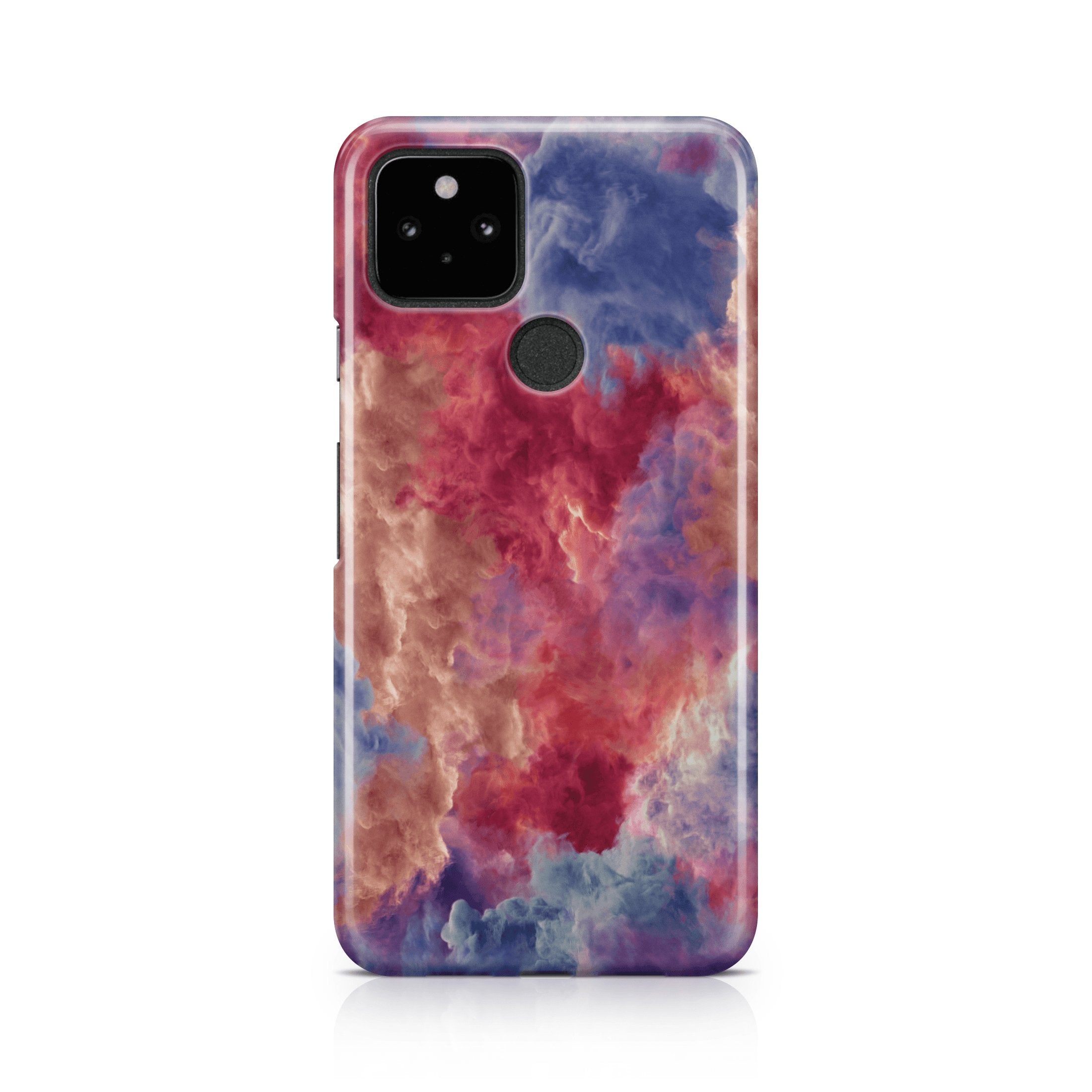 Red & Blue Smoke Cloud - Google phone case designs by CaseSwagger