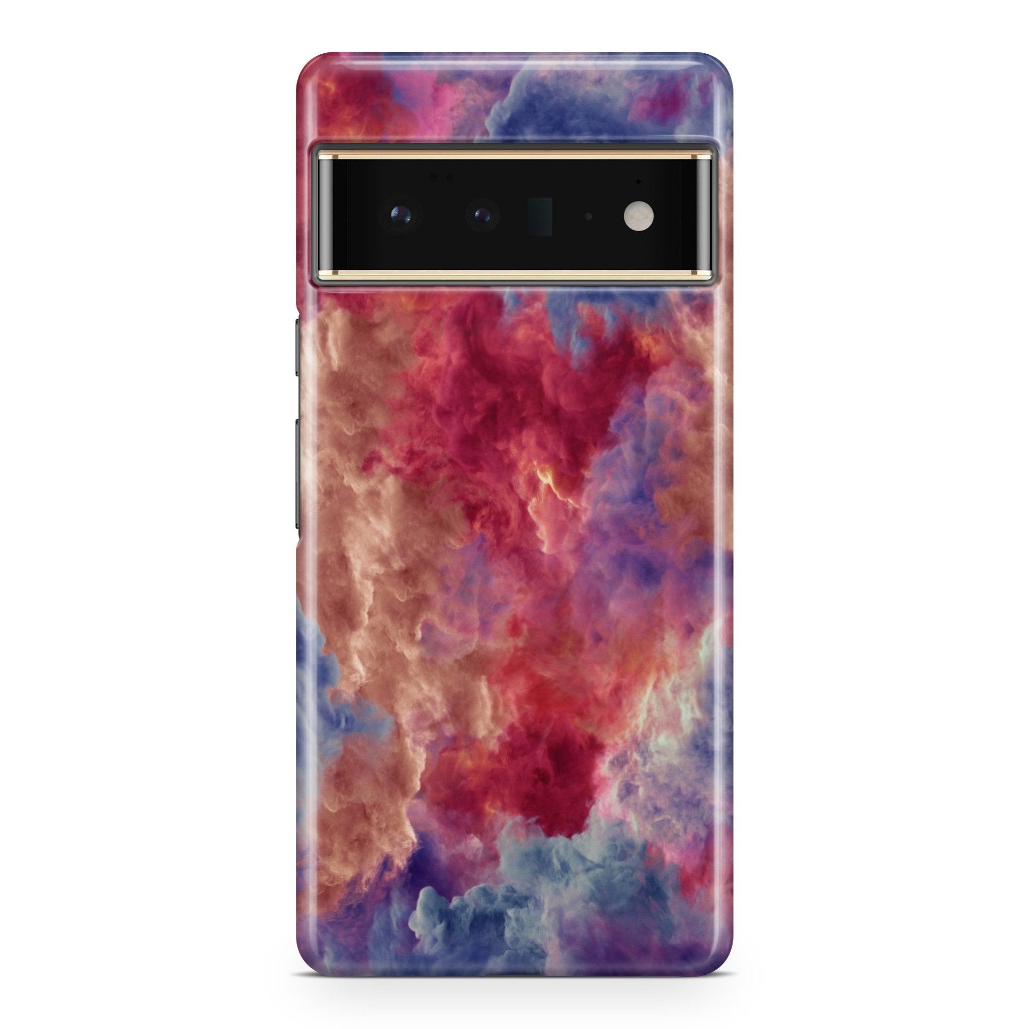 Red & Blue Smoke Cloud - Google phone case designs by CaseSwagger