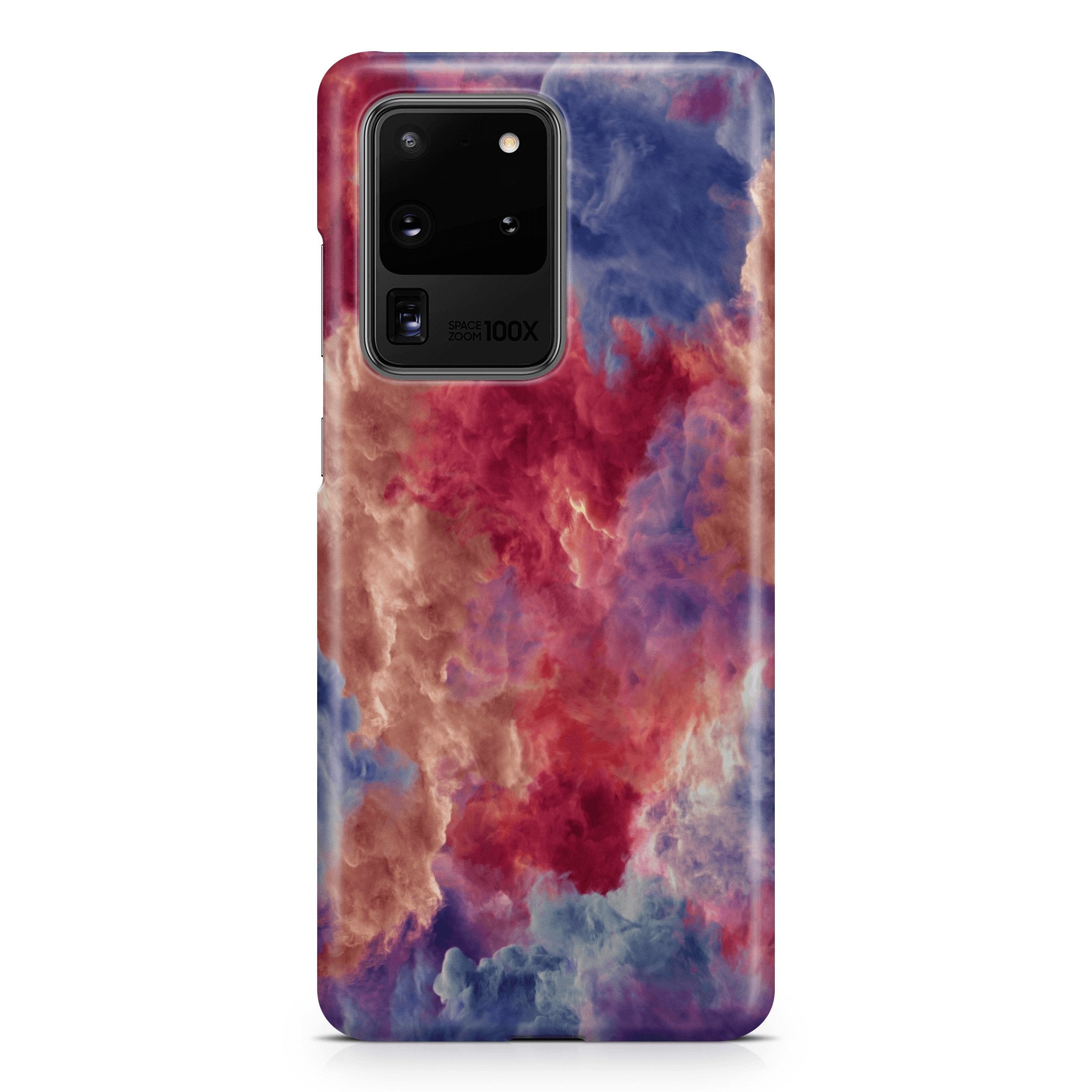Red & Blue Smoke Cloud - Samsung phone case designs by CaseSwagger
