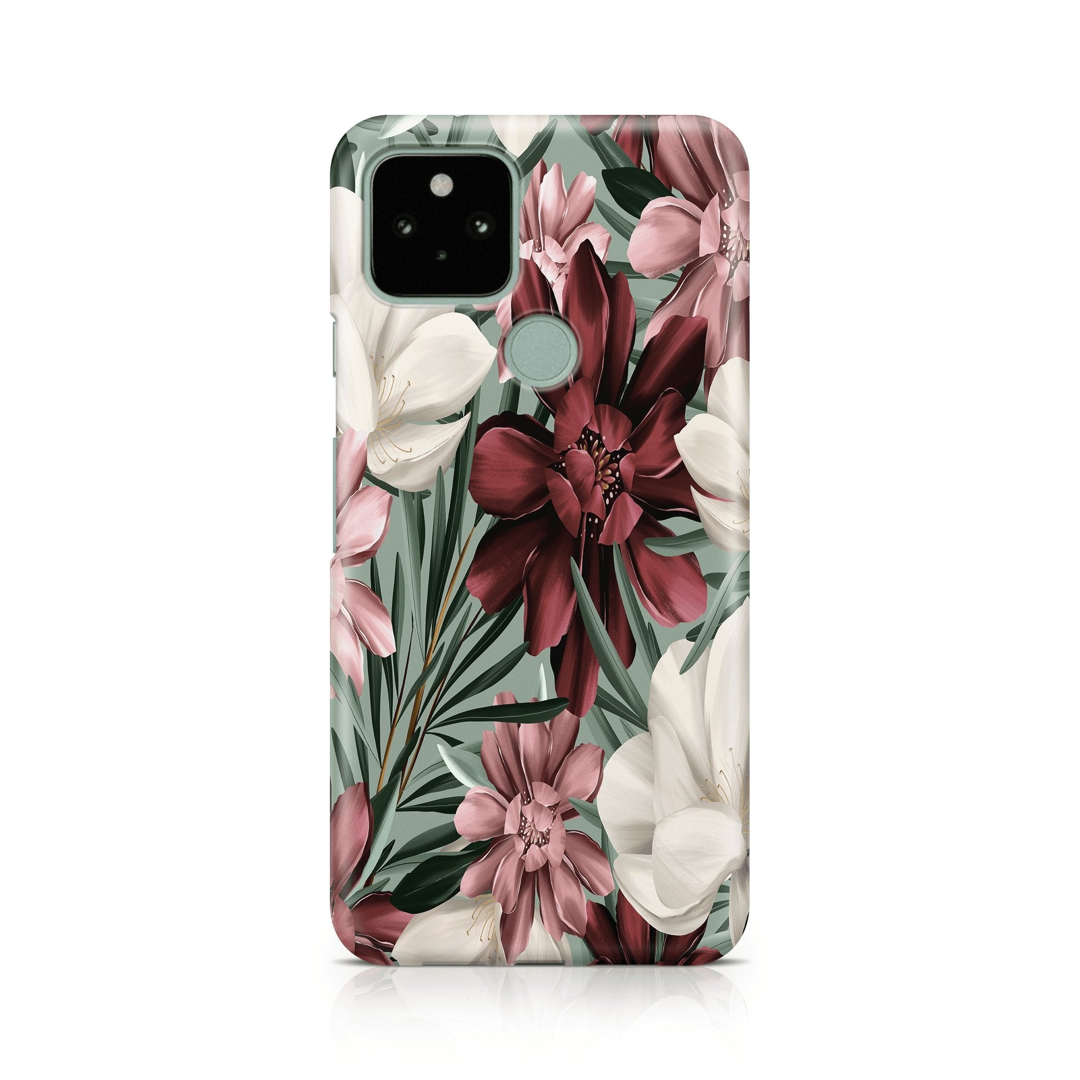 Red & Pink Floral - Google phone case designs by CaseSwagger