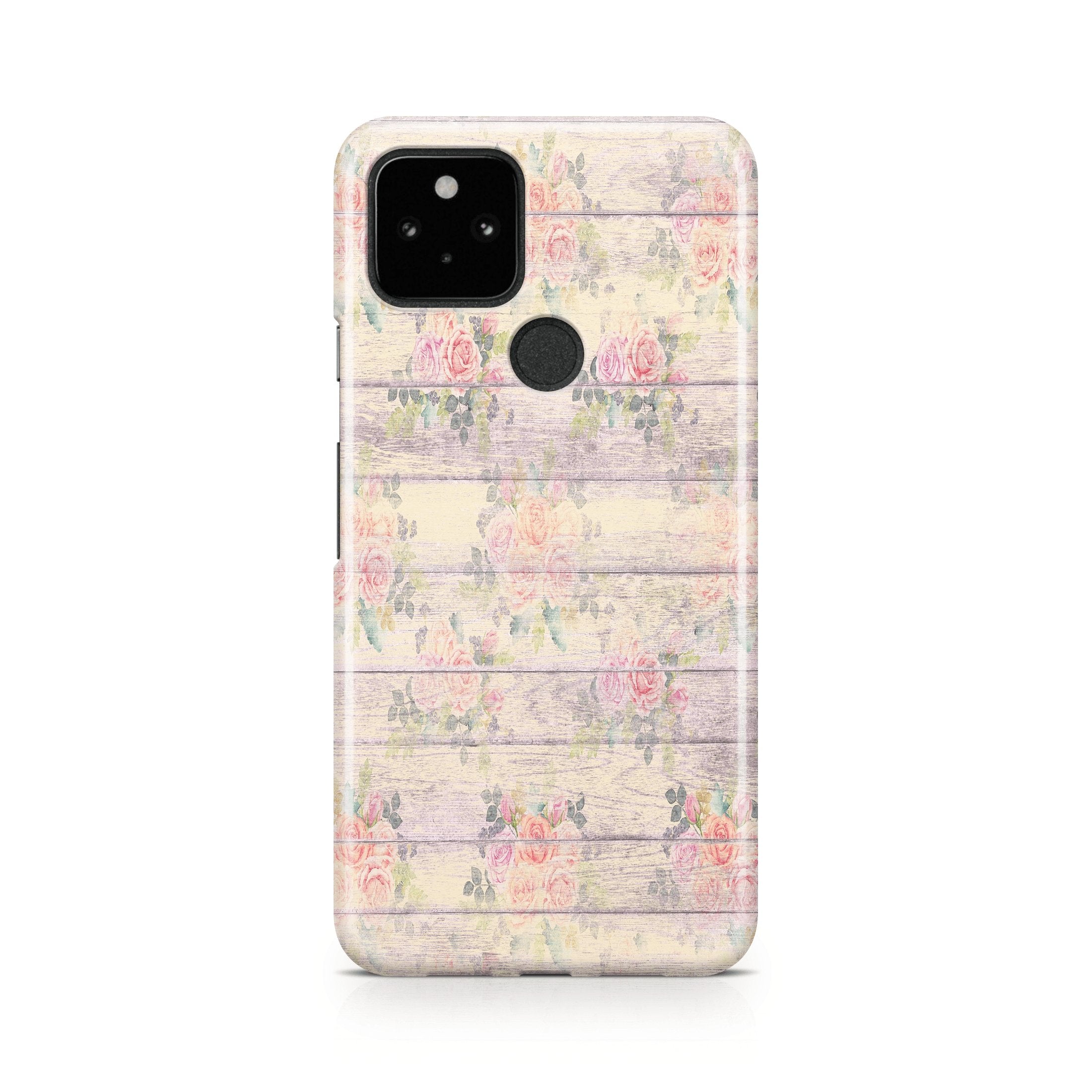 Shabby Chic Rosewood - Google phone case designs by CaseSwagger