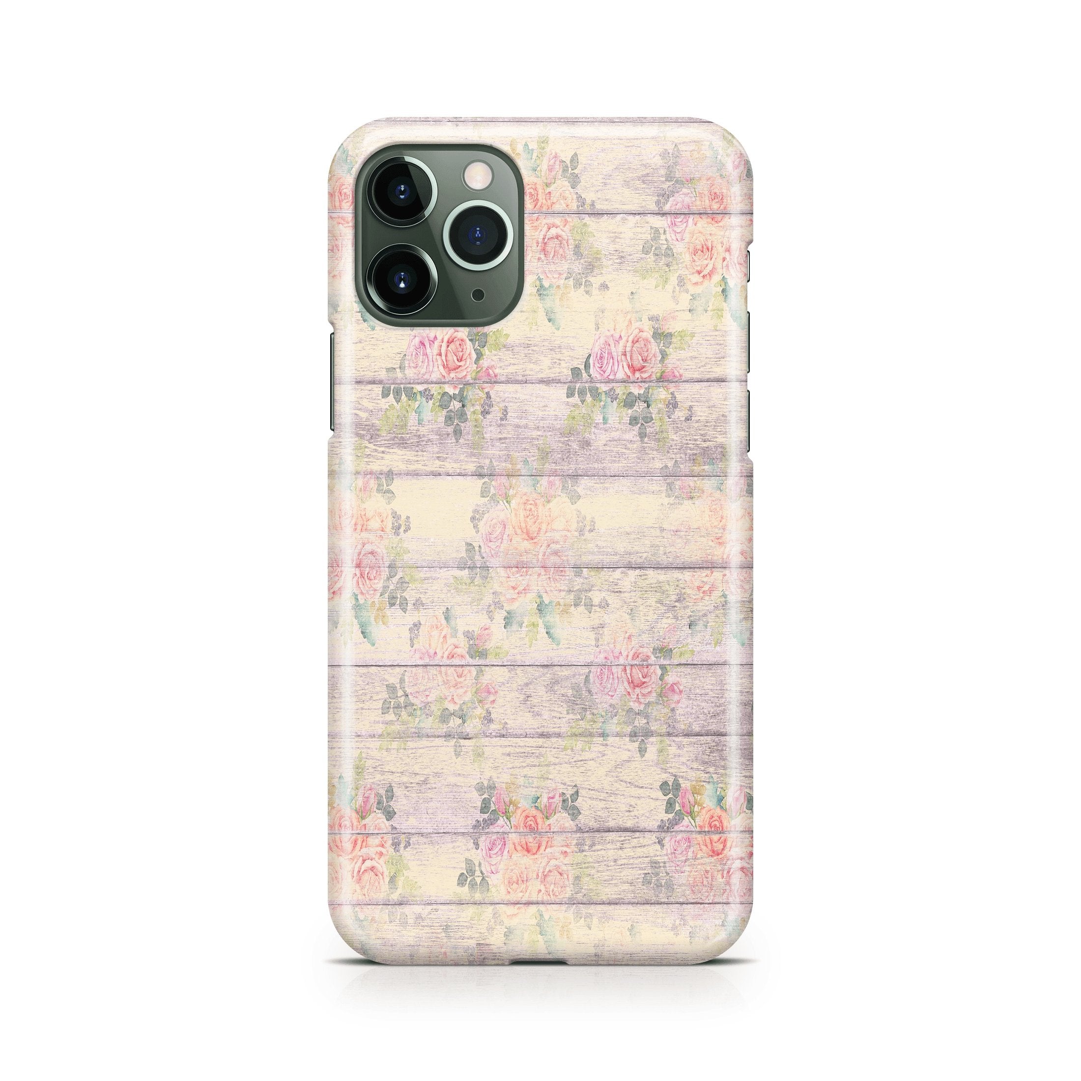 Shabby Chic Rosewood - iPhone phone case designs by CaseSwagger