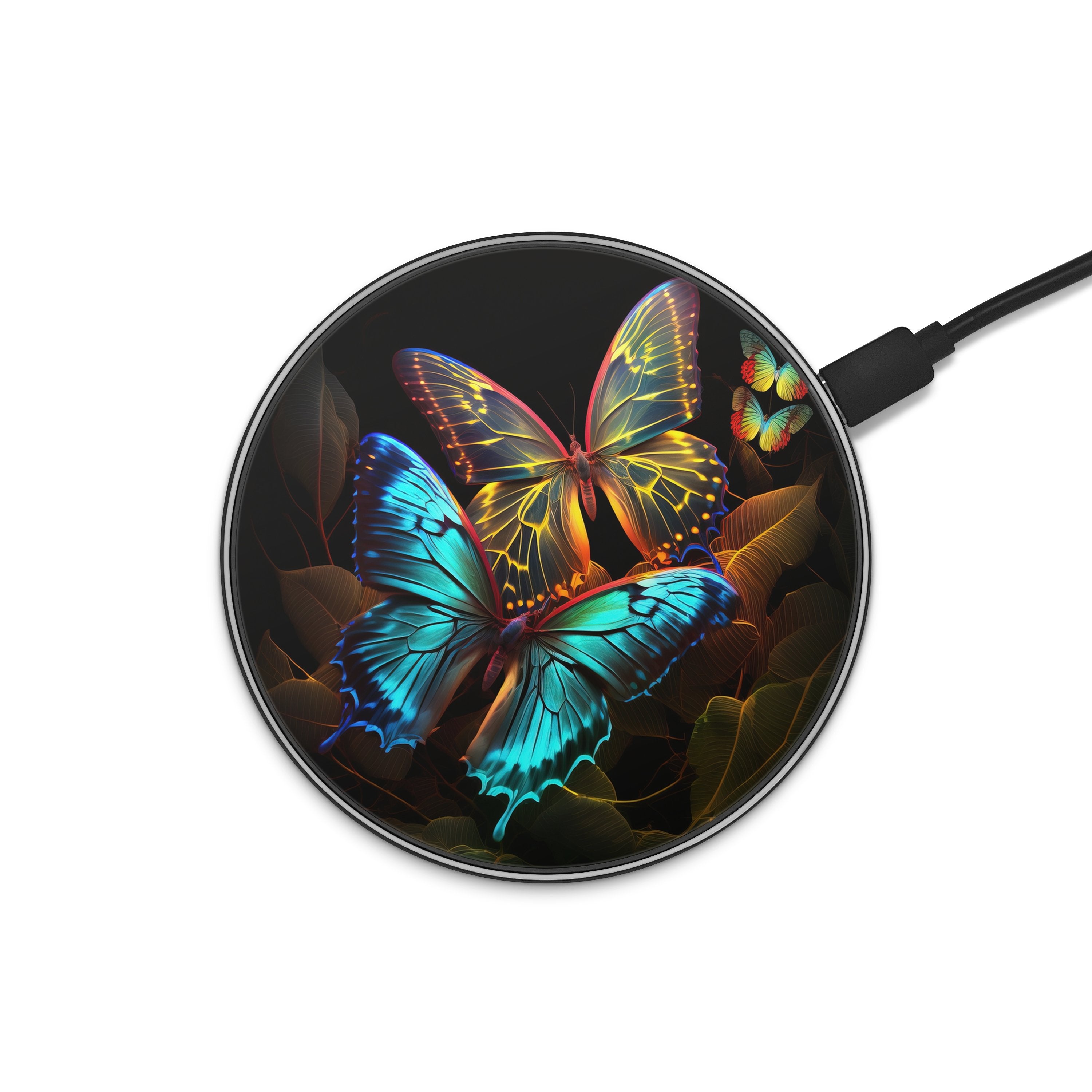Specter Butterflies Wireless Charger phone case designs by CaseSwagger