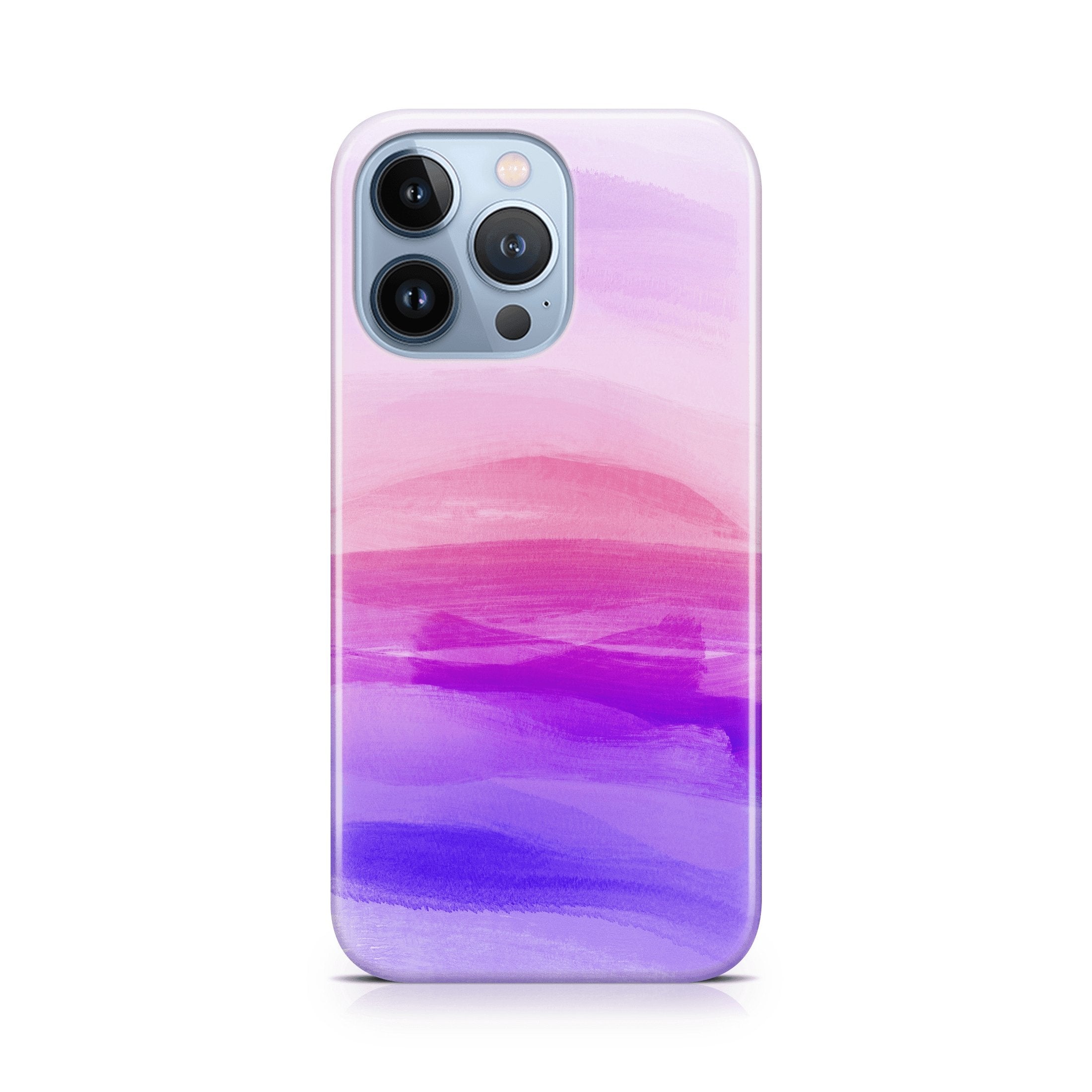 Sunrise Pink Ombre - iPhone phone case designs by CaseSwagger