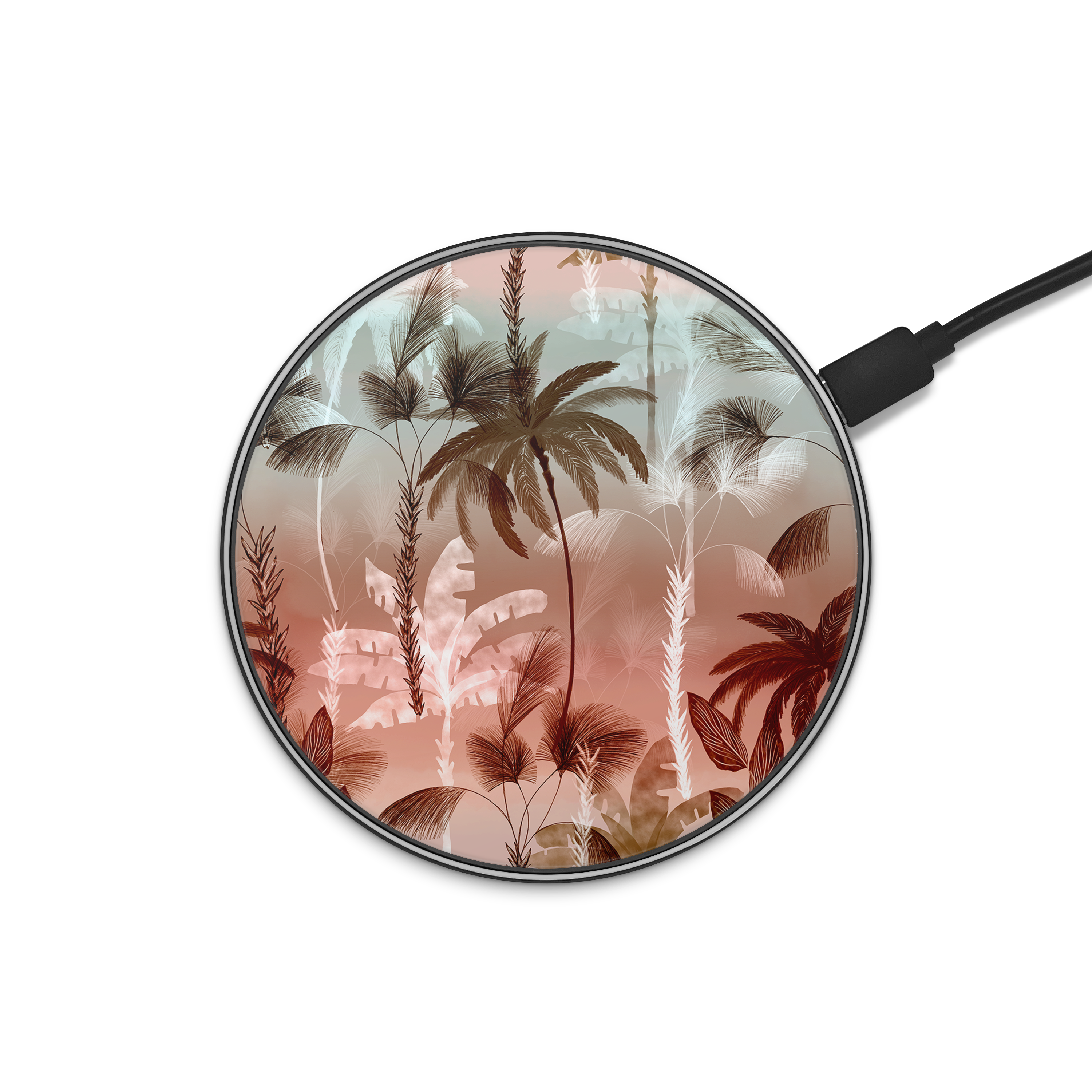 Sunset Tropical Wireless Charger phone case designs by CaseSwagger