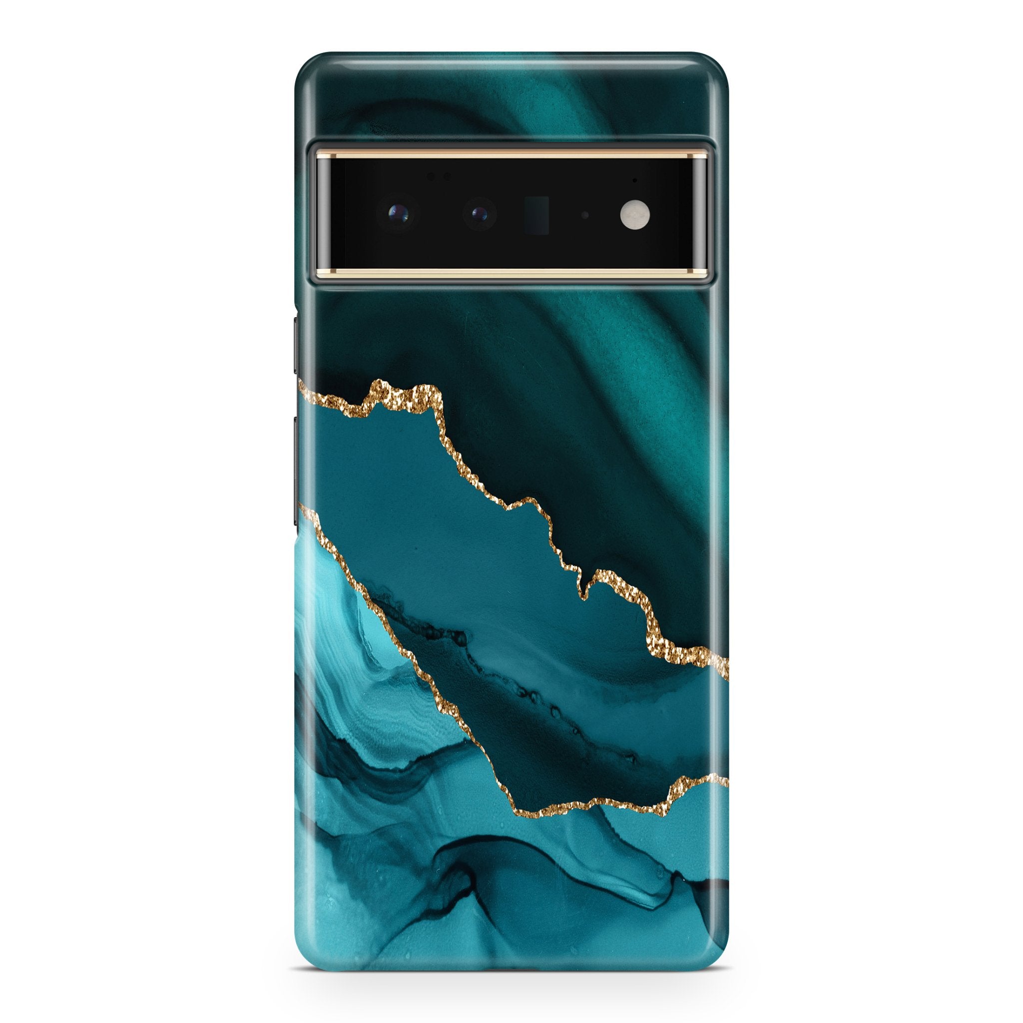 Teal Elegance I - Google phone case designs by CaseSwagger