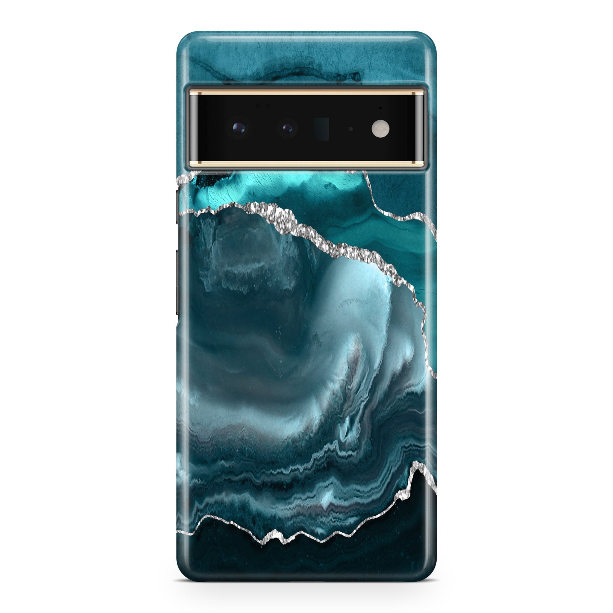 Teal Elegance III - Google phone case designs by CaseSwagger
