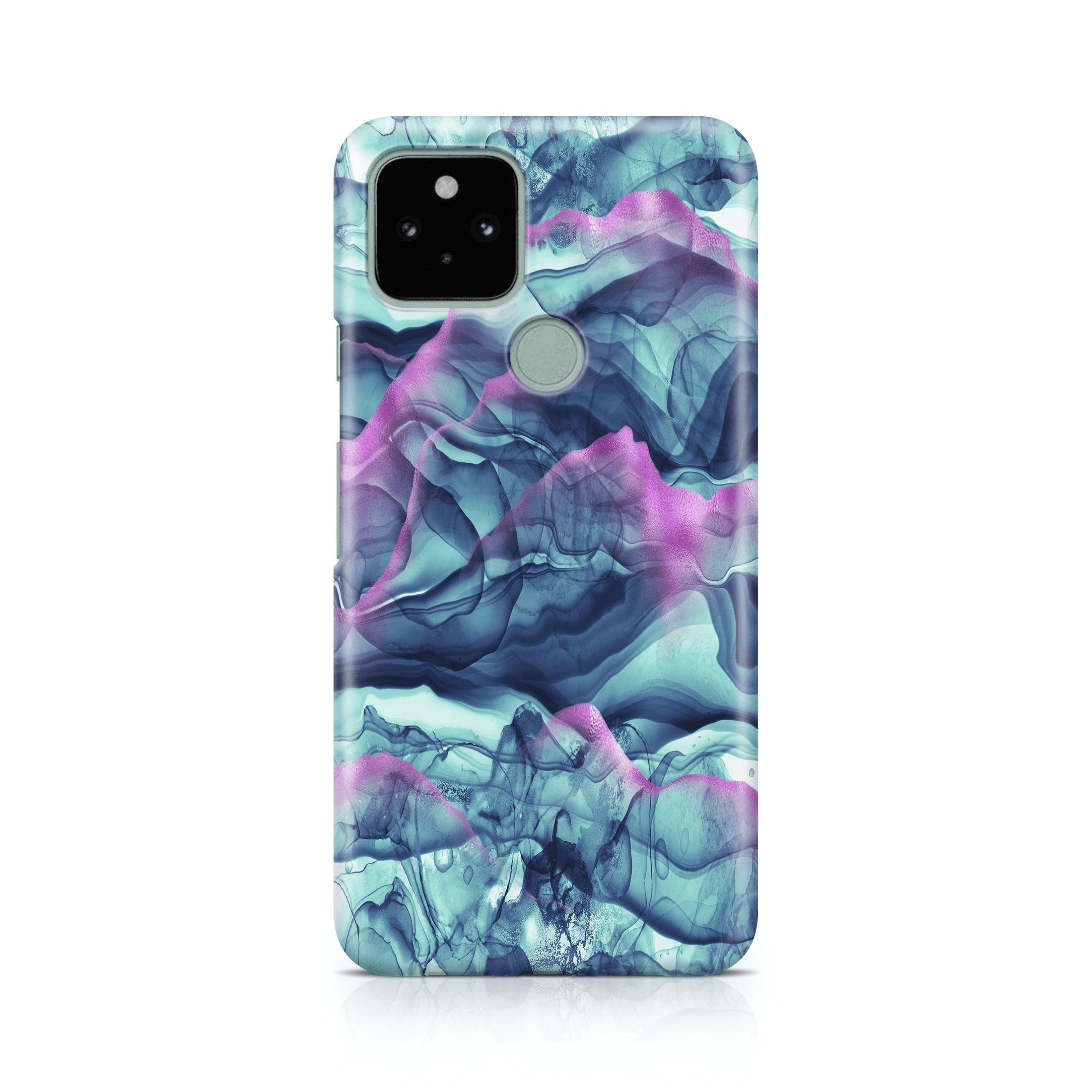Teal Wisps - Google phone case designs by CaseSwagger