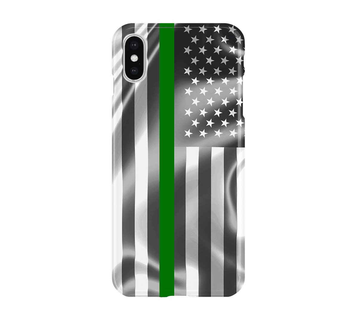 Thin Green Line - iPhone phone case designs by CaseSwagger