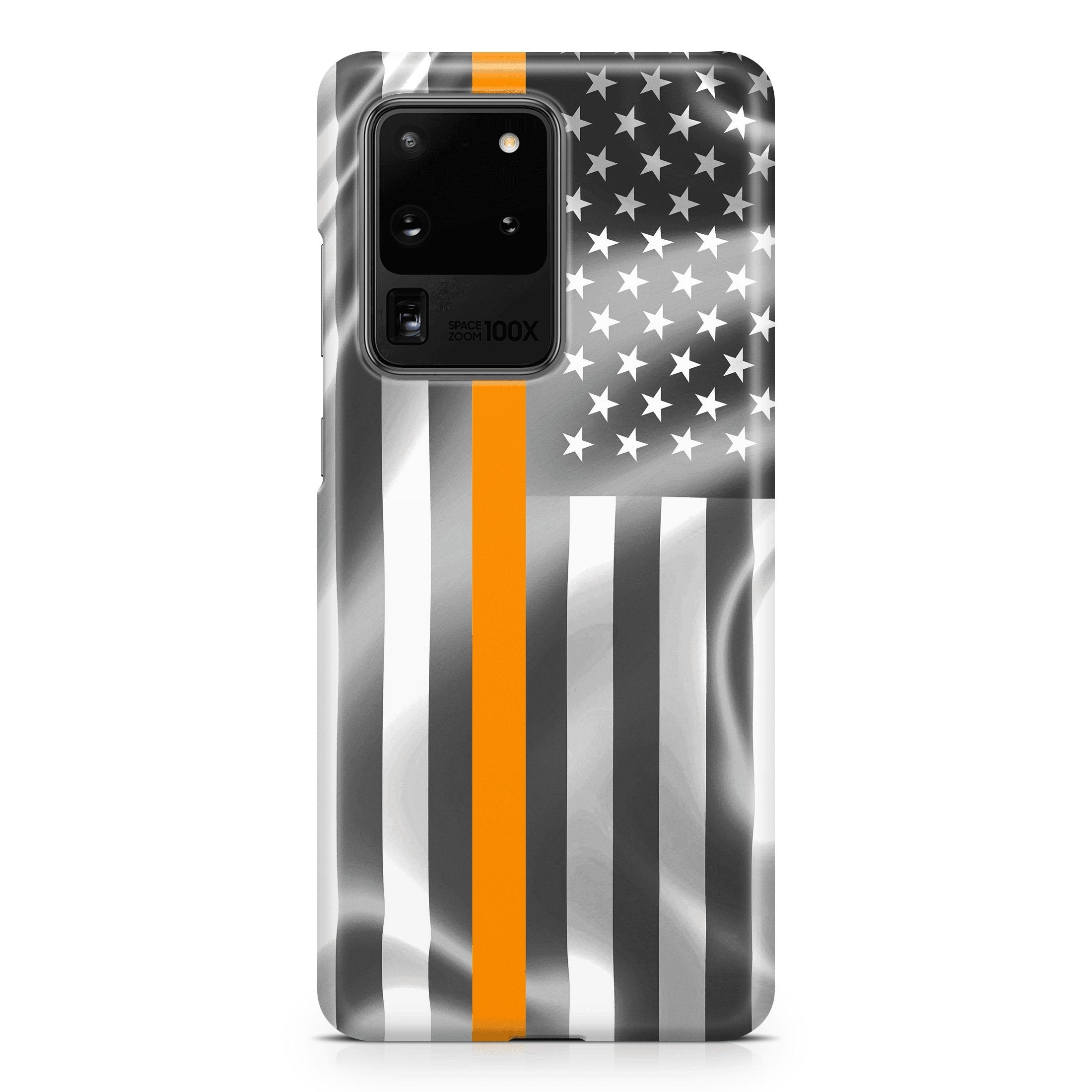 Thin Orange Line - Samsung phone case designs by CaseSwagger