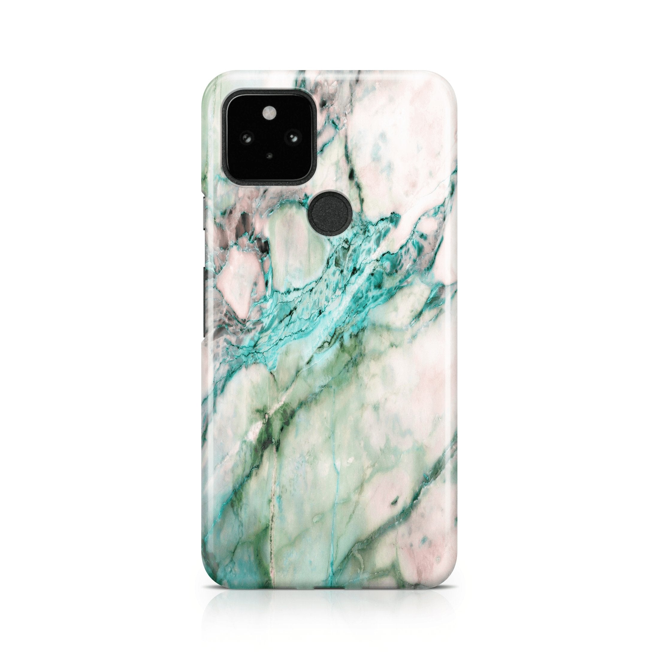 Turquoise Marble - Google phone case designs by CaseSwagger