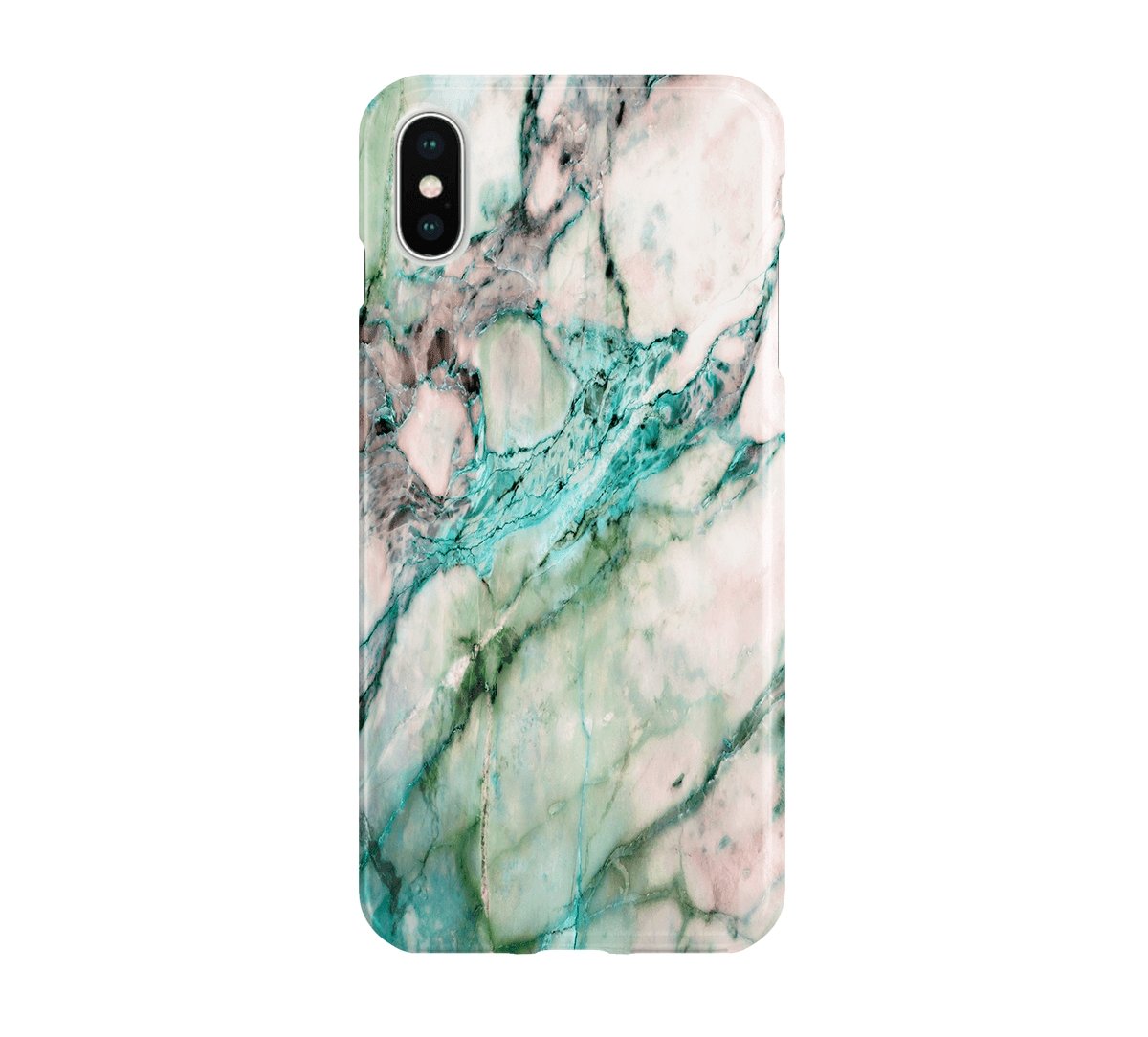 Turquoise Marble - iPhone phone case designs by CaseSwagger