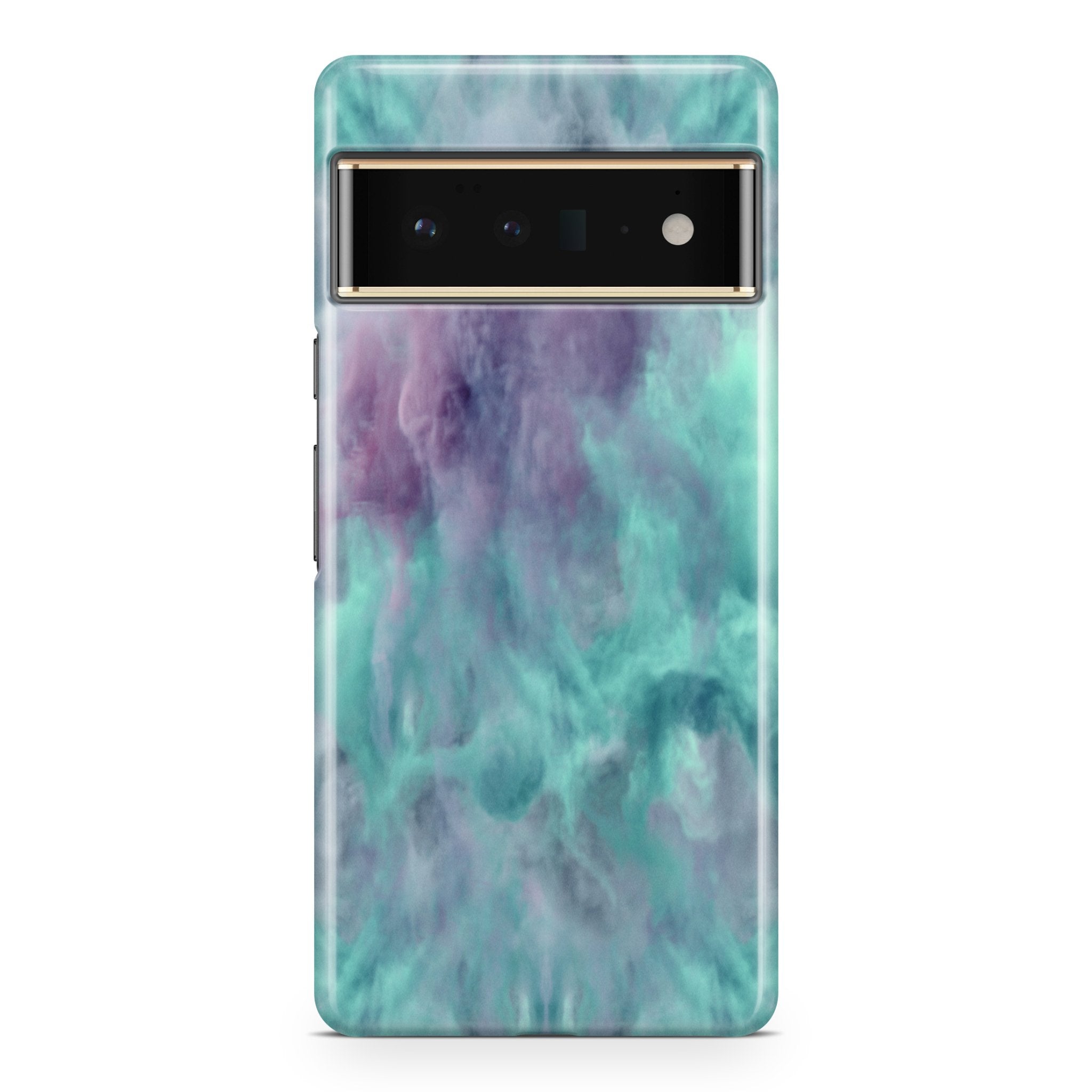 Turquoise Smoke Cloud - Google phone case designs by CaseSwagger