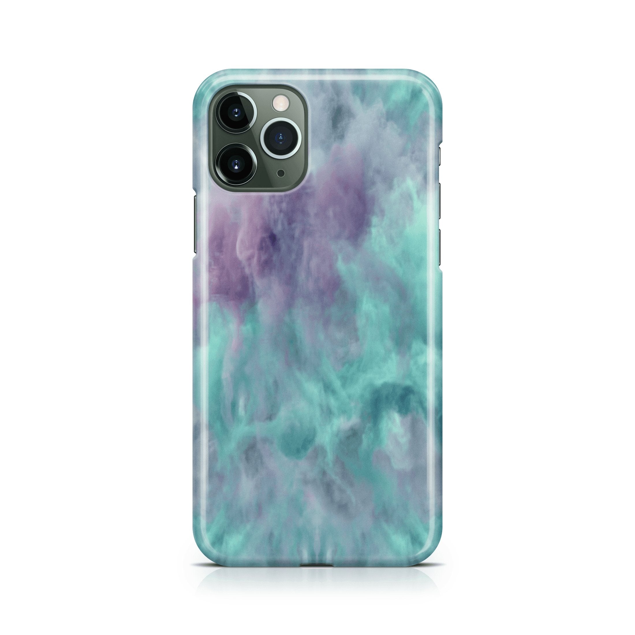 Turquoise Smoke Cloud- iPhone phone case designs by CaseSwagger