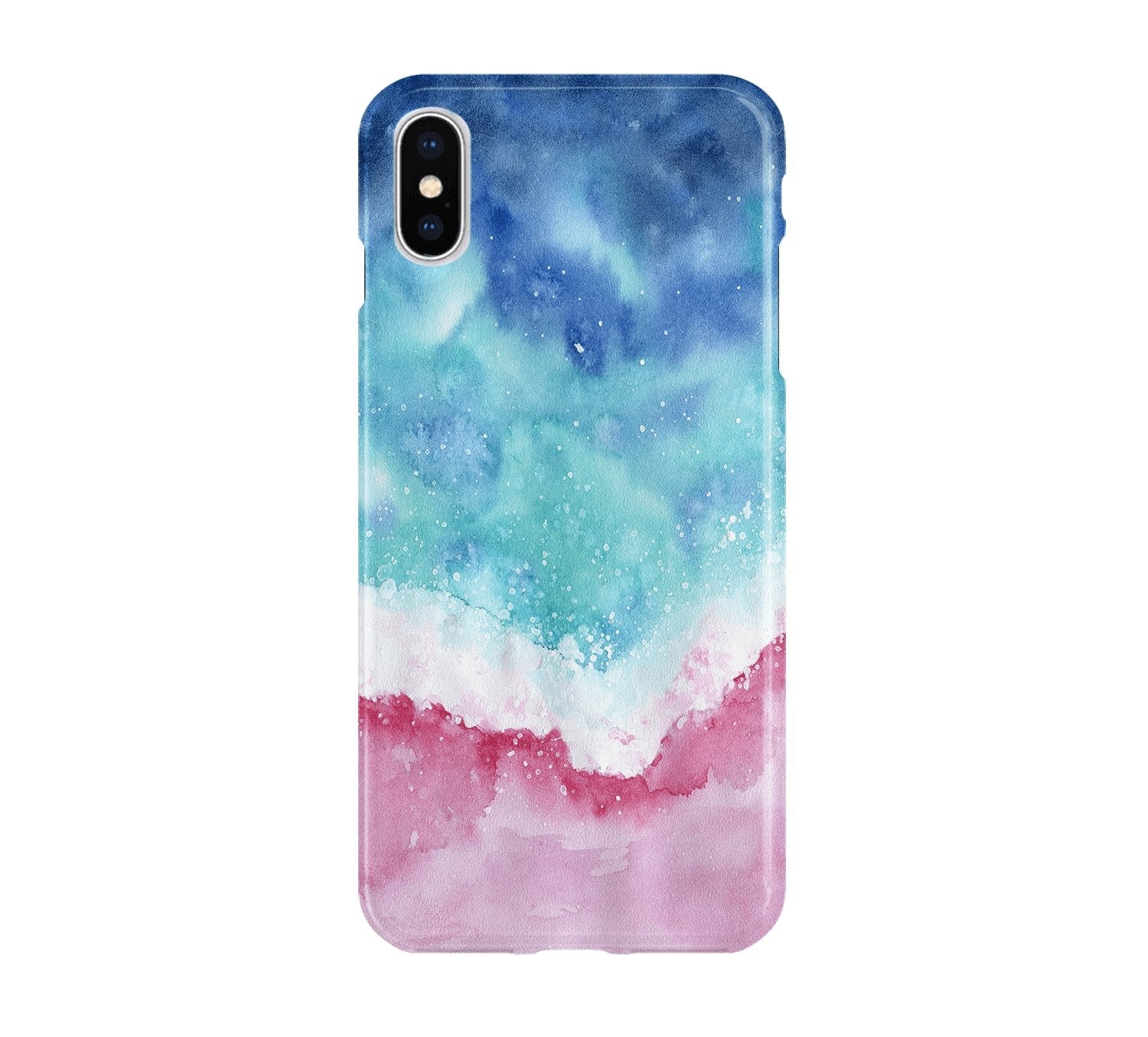 Watercolor Beach - iPhone phone case designs by CaseSwagger