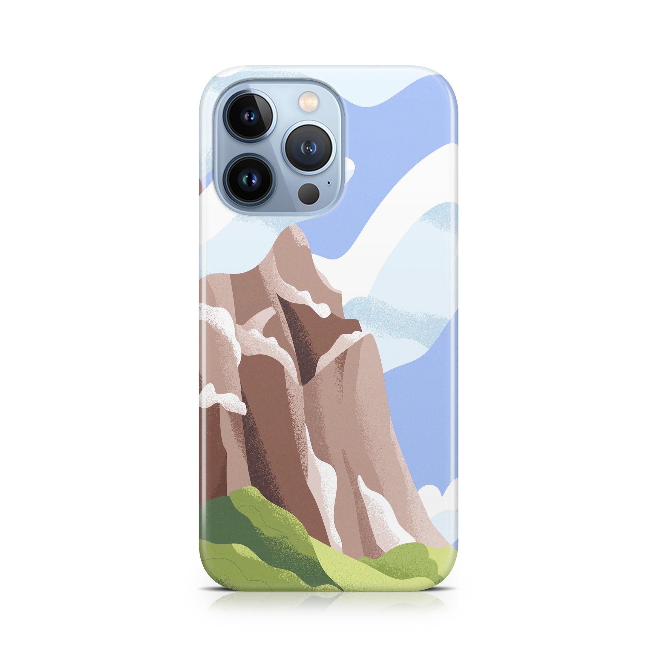 Watercolor Mountain - iPhone phone case designs by CaseSwagger
