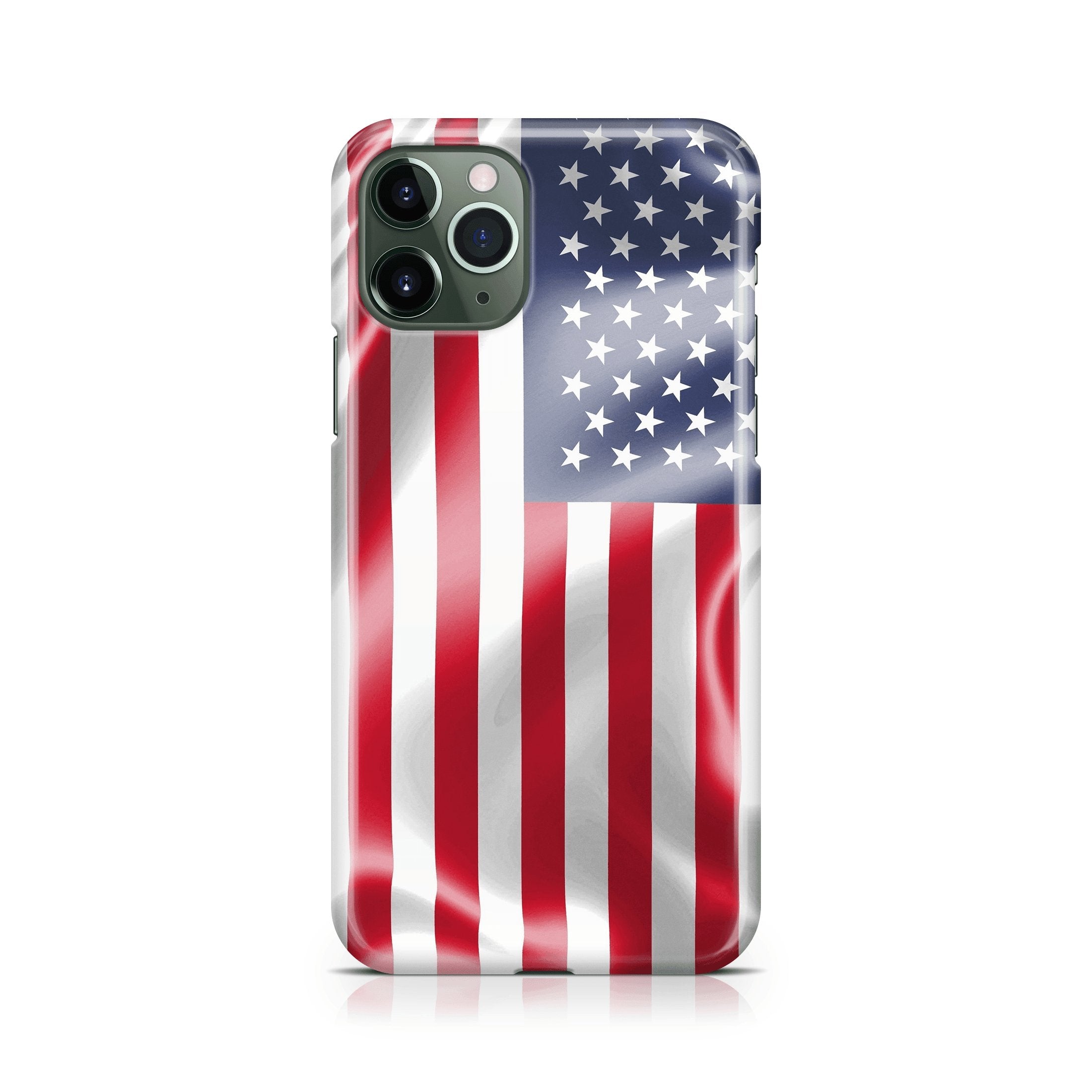 Waving American Flag - iPhone phone case designs by CaseSwagger