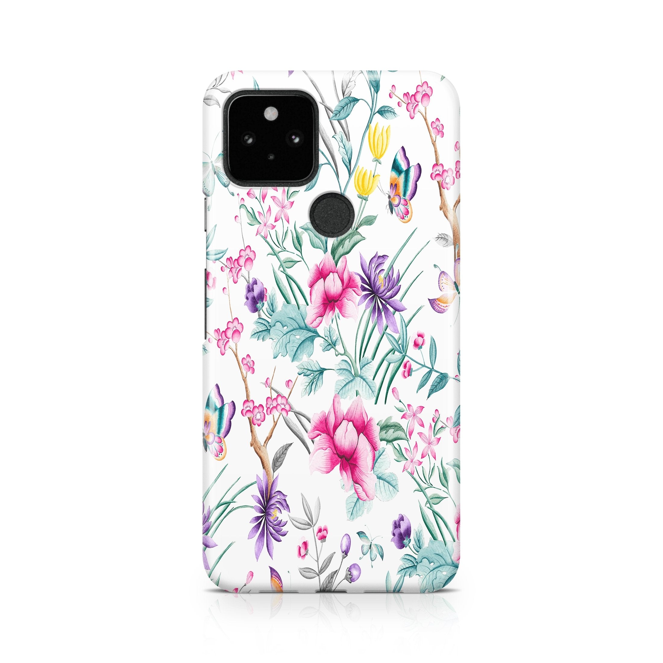 White Chinoiserie - Google phone case designs by CaseSwagger