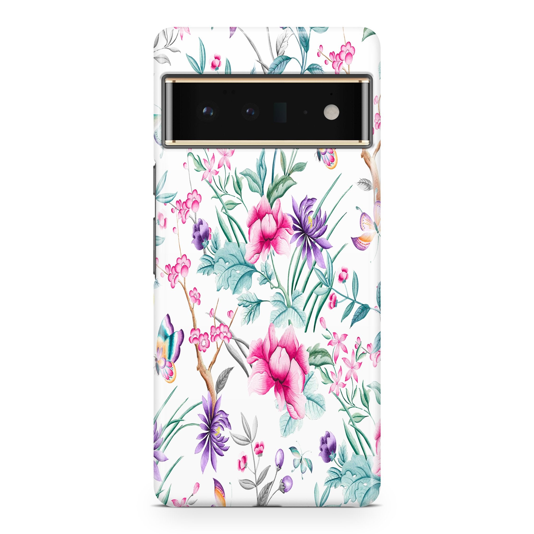 White Chinoiserie - Google phone case designs by CaseSwagger