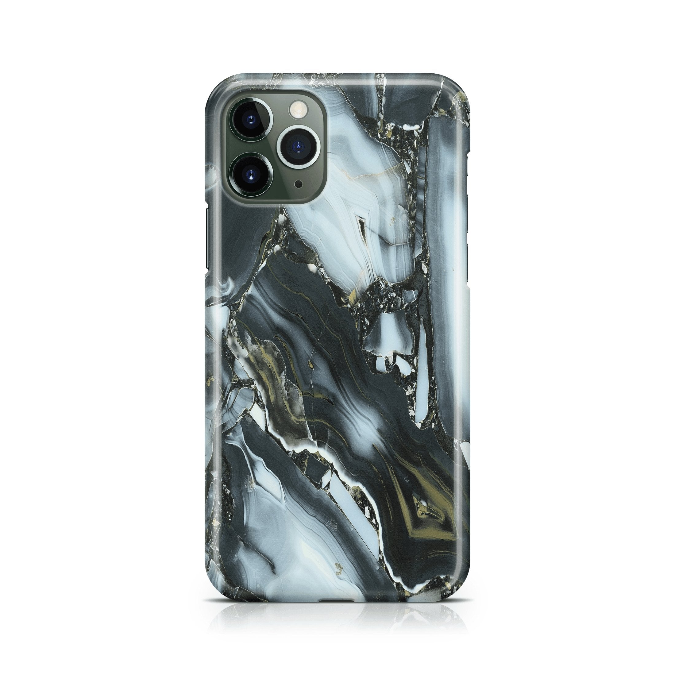 Dark Grey Agate - iPhone phone case designs by CaseSwagger