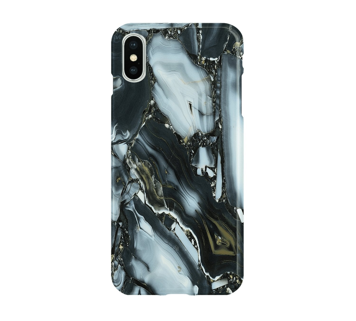Dark Grey Agate - iPhone phone case designs by CaseSwagger