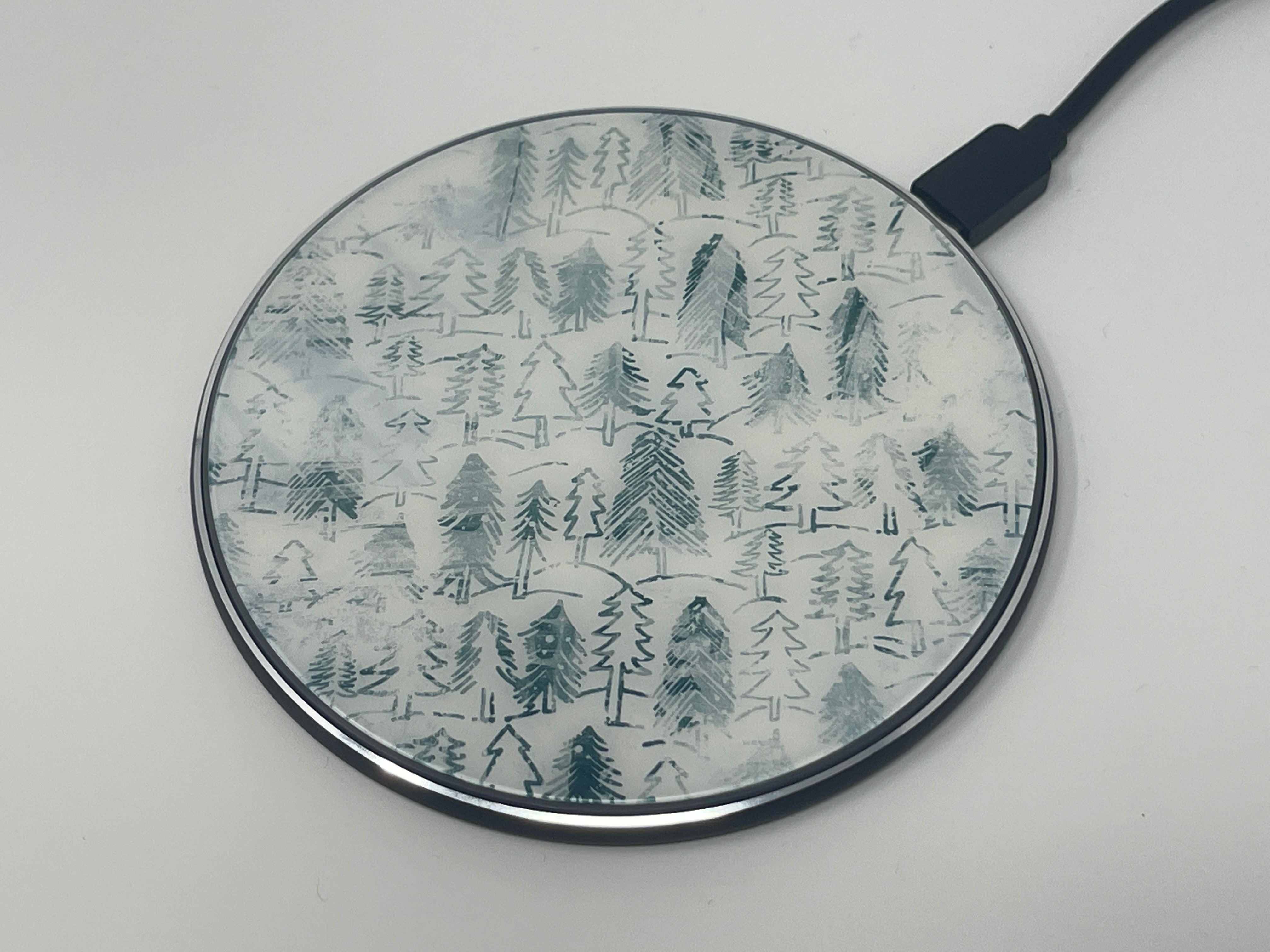 Winter Forest Wireless Charger phone case designs by CaseSwagger