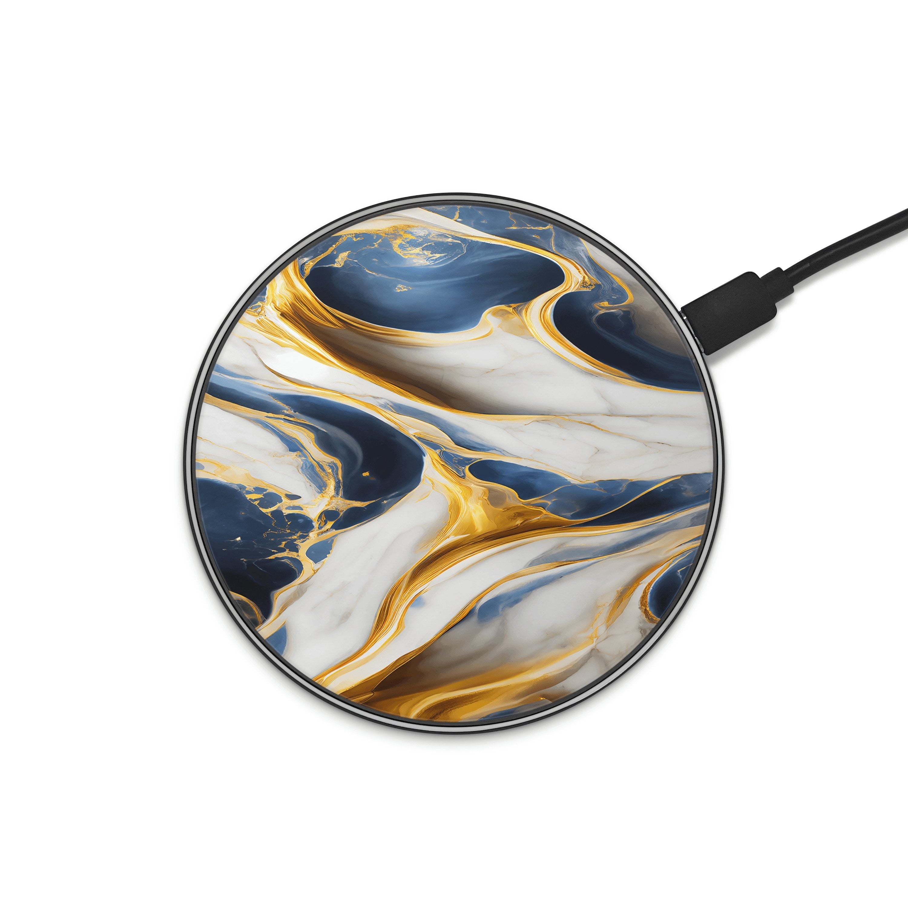 World Marble Wireless Charger phone case designs by CaseSwagger